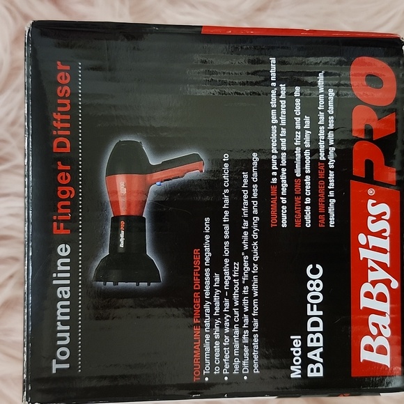 New Listing!! Brand New BABYLISS PRO TOURMALINE FINGER DIFFUSER - Picture 2 of 6